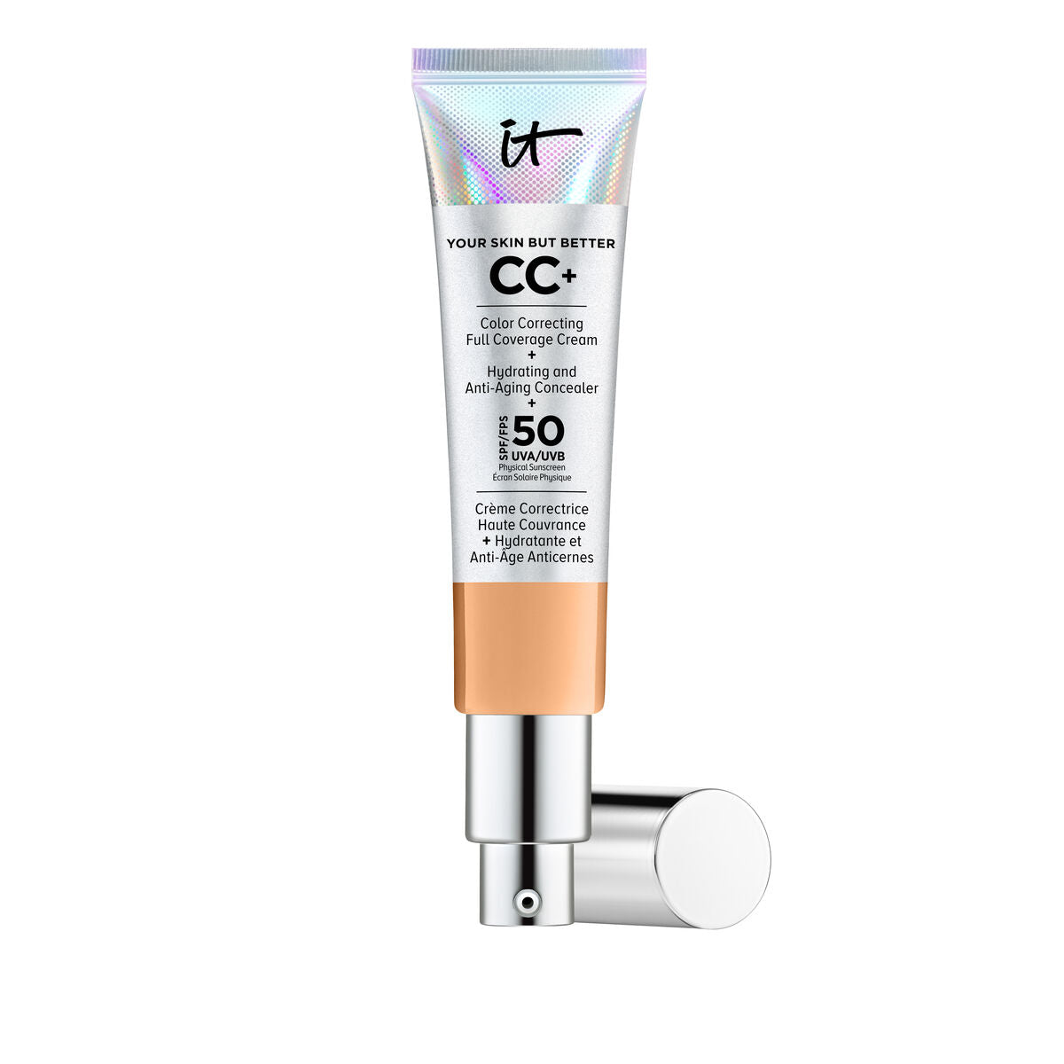 Hydrating Cream with Colour Your Skin But Better neutral tan SPF 50+ (32 ml) - It Cosmetics Maroc - Aylal Beauty