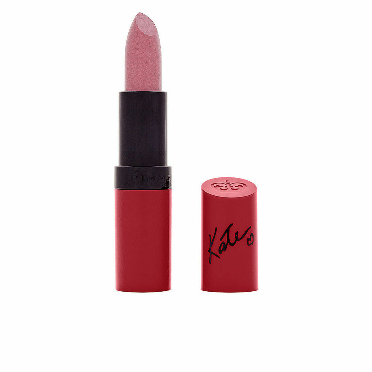 Lipstick Lasting Finish Matte by Kate Moss 101-Pink Rose (4 g) - Rimmel London Maroc - Aylal Beauty