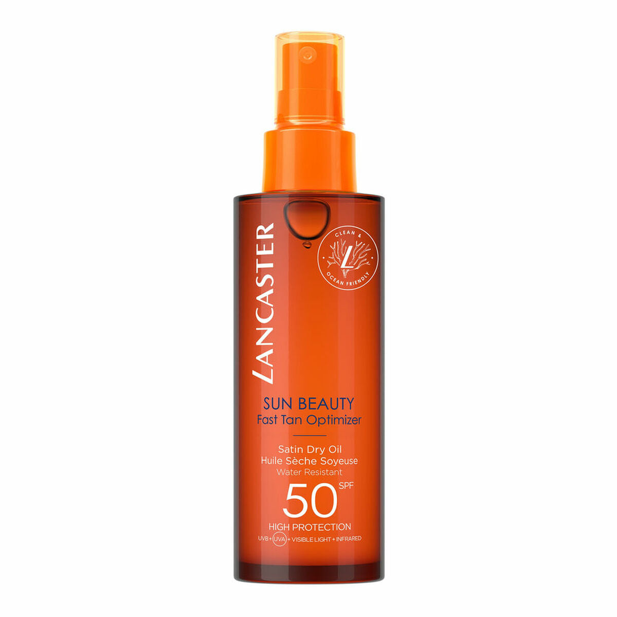 Sunscreen Oil Sun Beauty Fast Tan SPF50 (150 ml) - Lancaster Maroc - Aylal Beauty