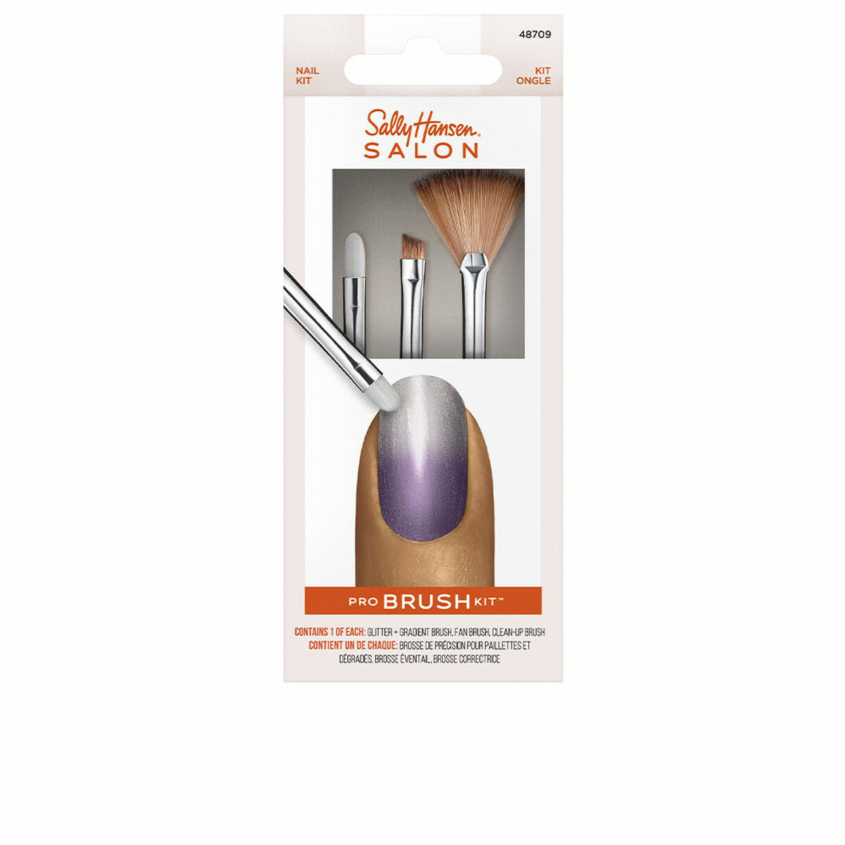 Set of Make-up Brushes Pro Brush Lote 3 Pieces - Sally Hansen Maroc - Aylal Beauty