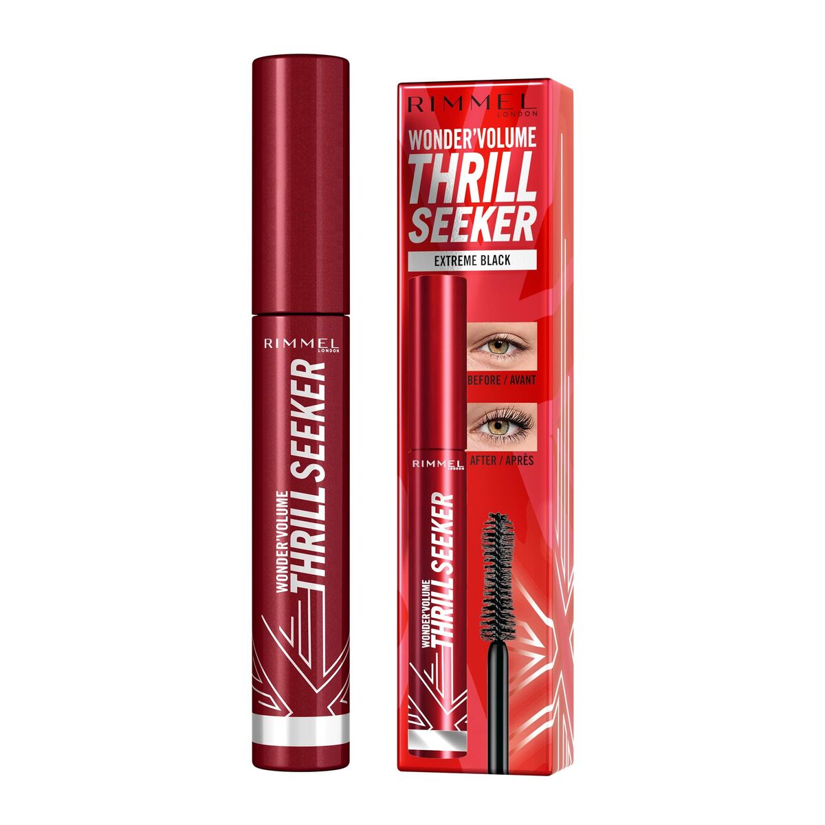 Mascara Wonder Volume Thrill Seeker Extreme Black 8 ml - Rimmel London Maroc - Aylal Beauty