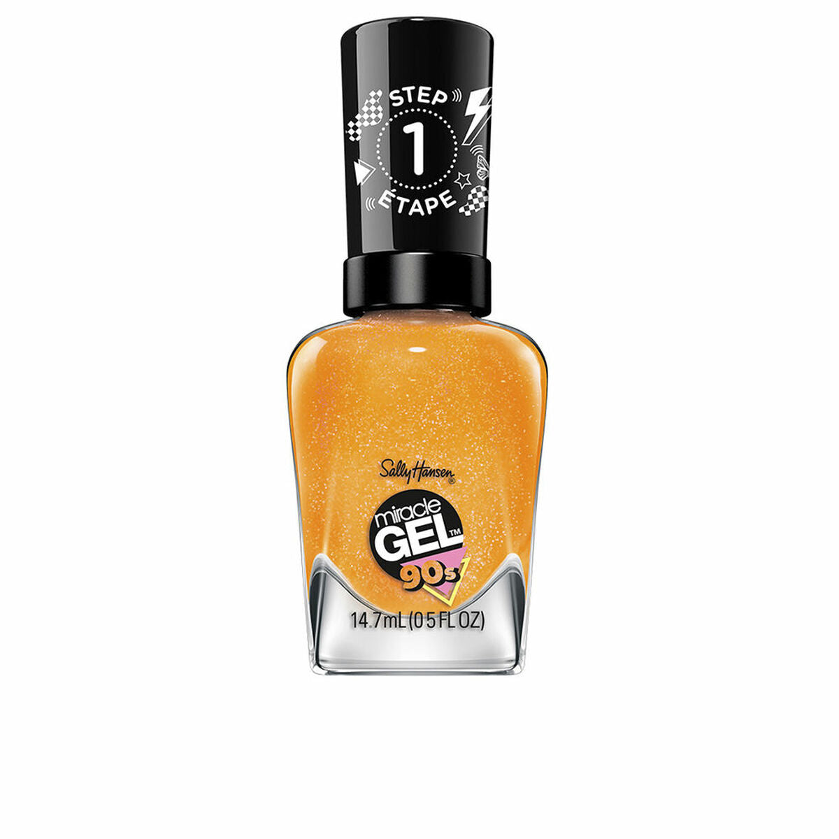 Nail polish MIRACLE GEL 90s Be Bright Back 14,7 ml - Sally Hansen Maroc - Aylal Beauty