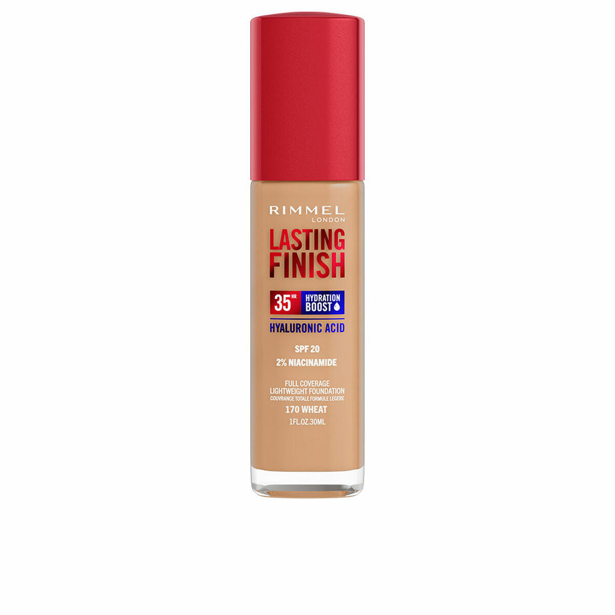 Crème Make-up Base Lasting Finish Nº 170 Wheat Spf 20 30 ml - Rimmel London Maroc - Aylal Beauty