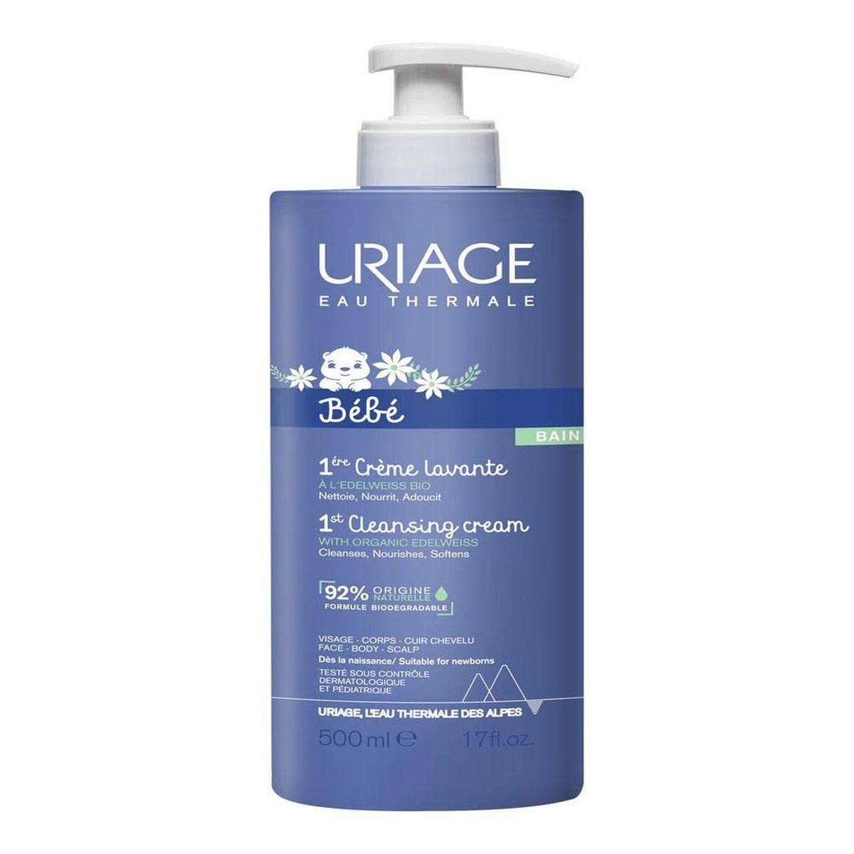 Cleansing Cream for Babies Uriage Era 500 ml | Uriage | Aylal Beauty