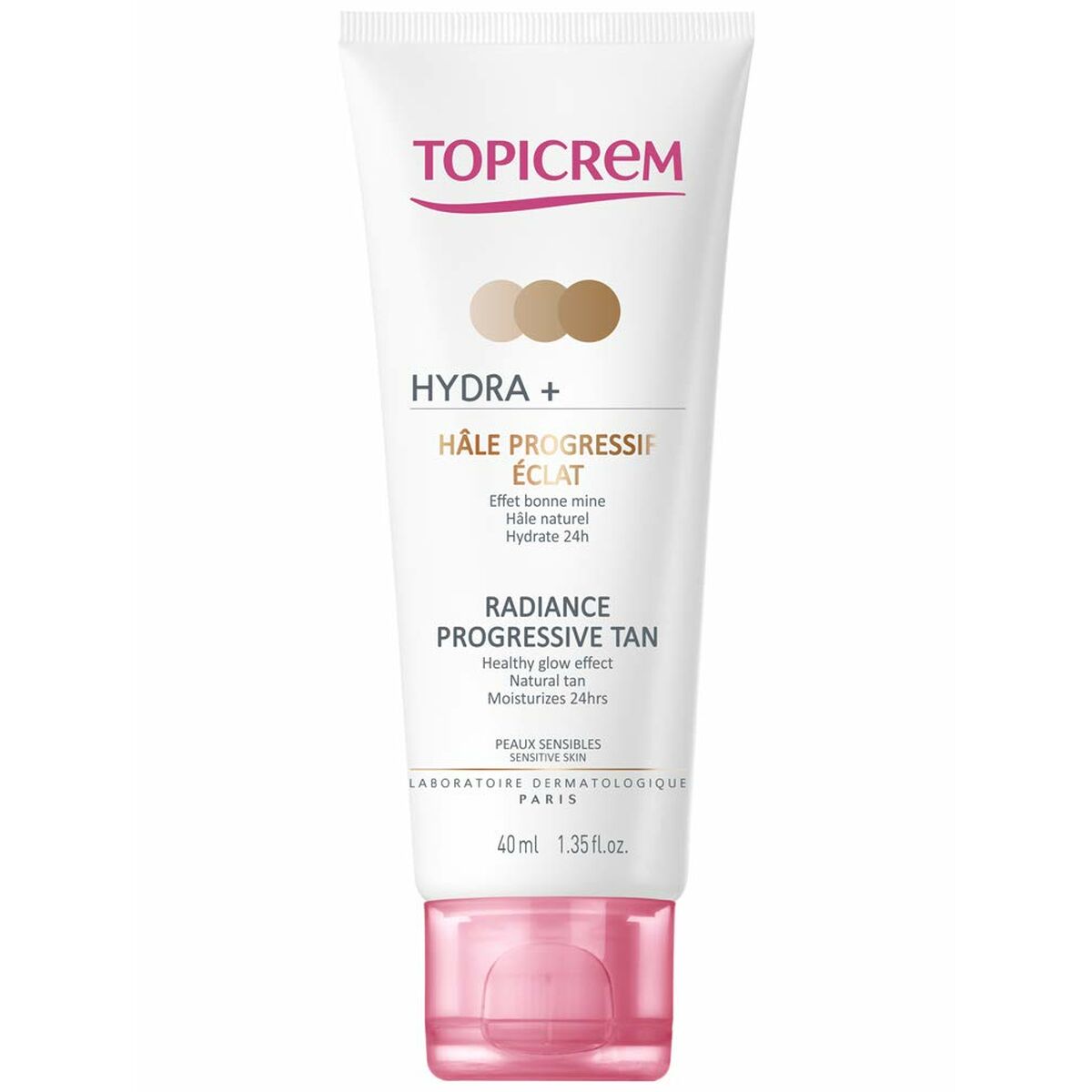 Facial Self-tan Hydra+ 40 ml - Topicrem Maroc - Aylal Beauty