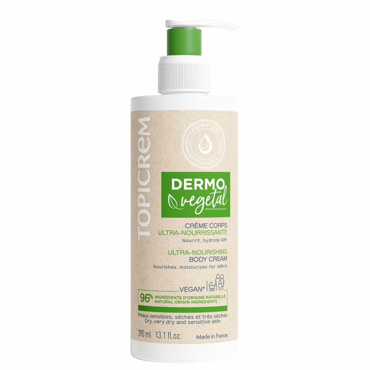 Cleansing Foam Dermovegetal 390 ml - Topicrem Maroc - Aylal Beauty