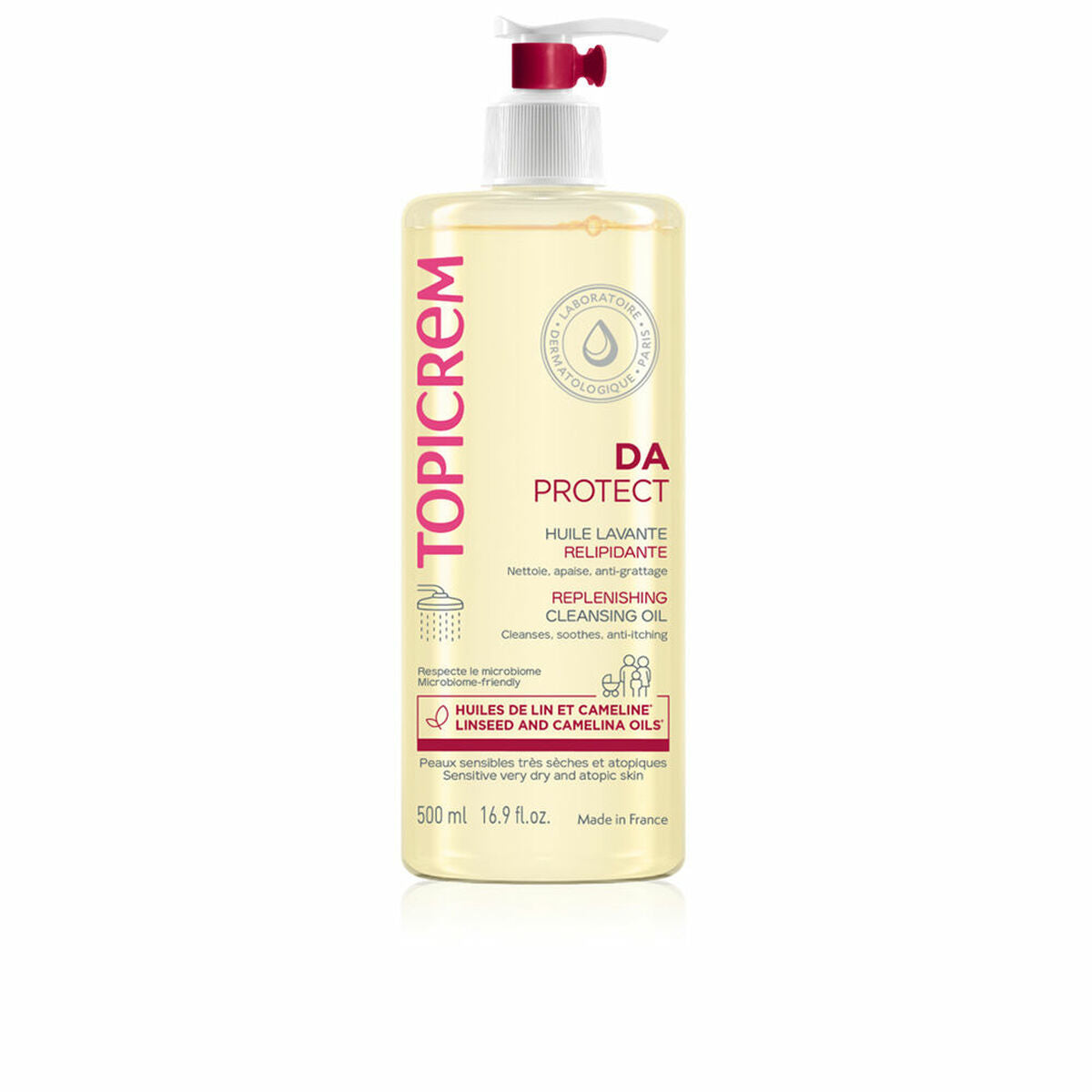 Shower Oil Da Protect 500 ml - Topicrem Maroc - Aylal Beauty