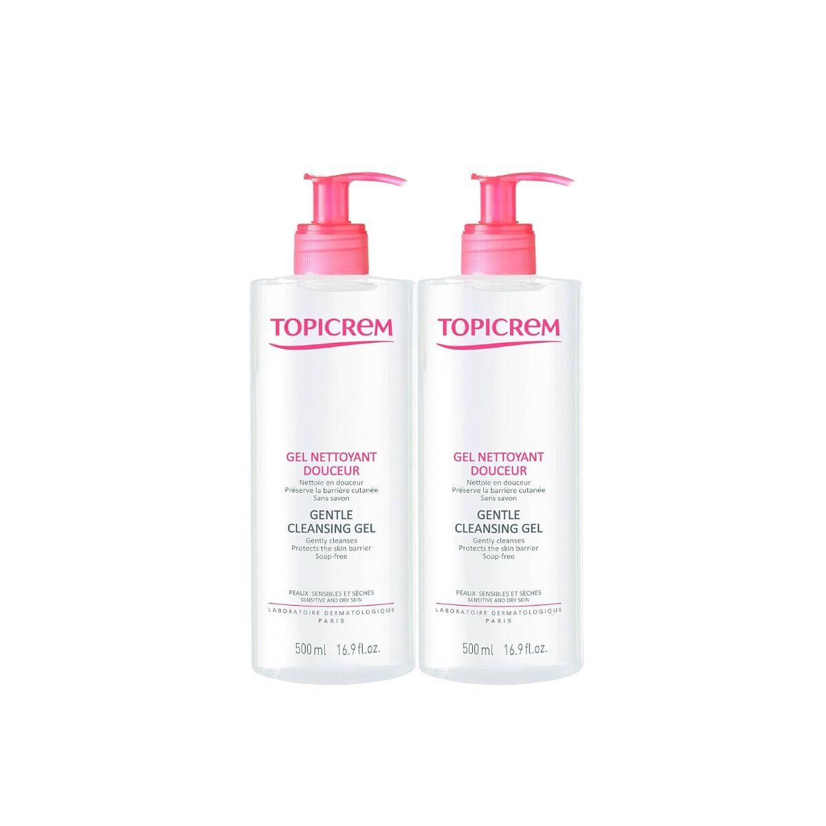 Cleansing Gel Topicrem Dúo 2 x 500 ml 2 Units - Topicrem Maroc - Aylal Beauty