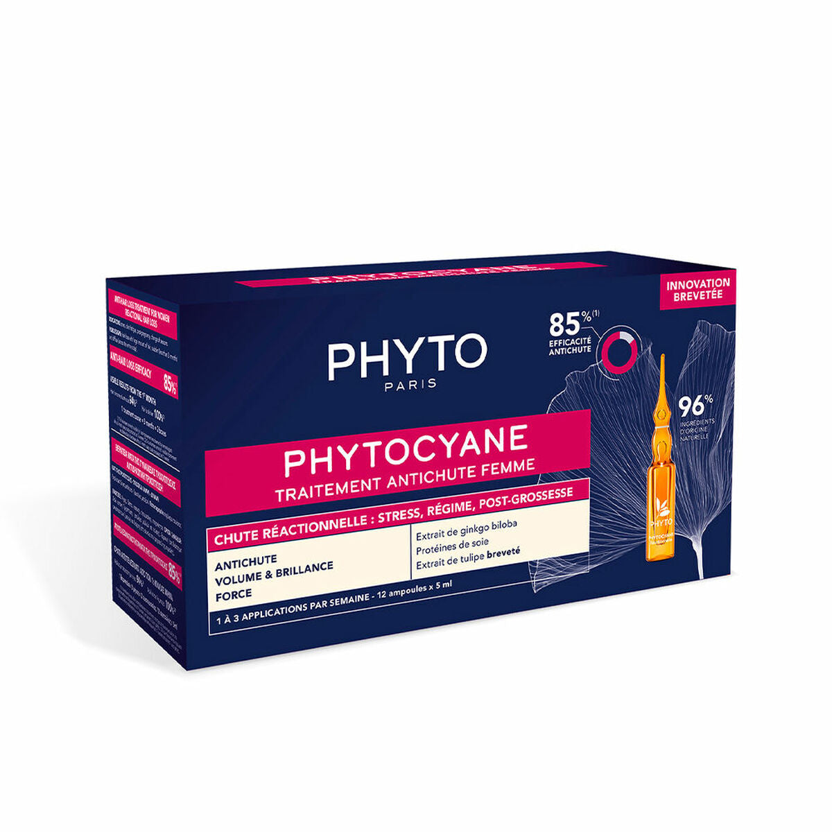 Anti-Hair Loss Ampoulles Phytocyane Reactionelle 12 x 5 ml - Phyto Paris Maroc - Aylal Beauty