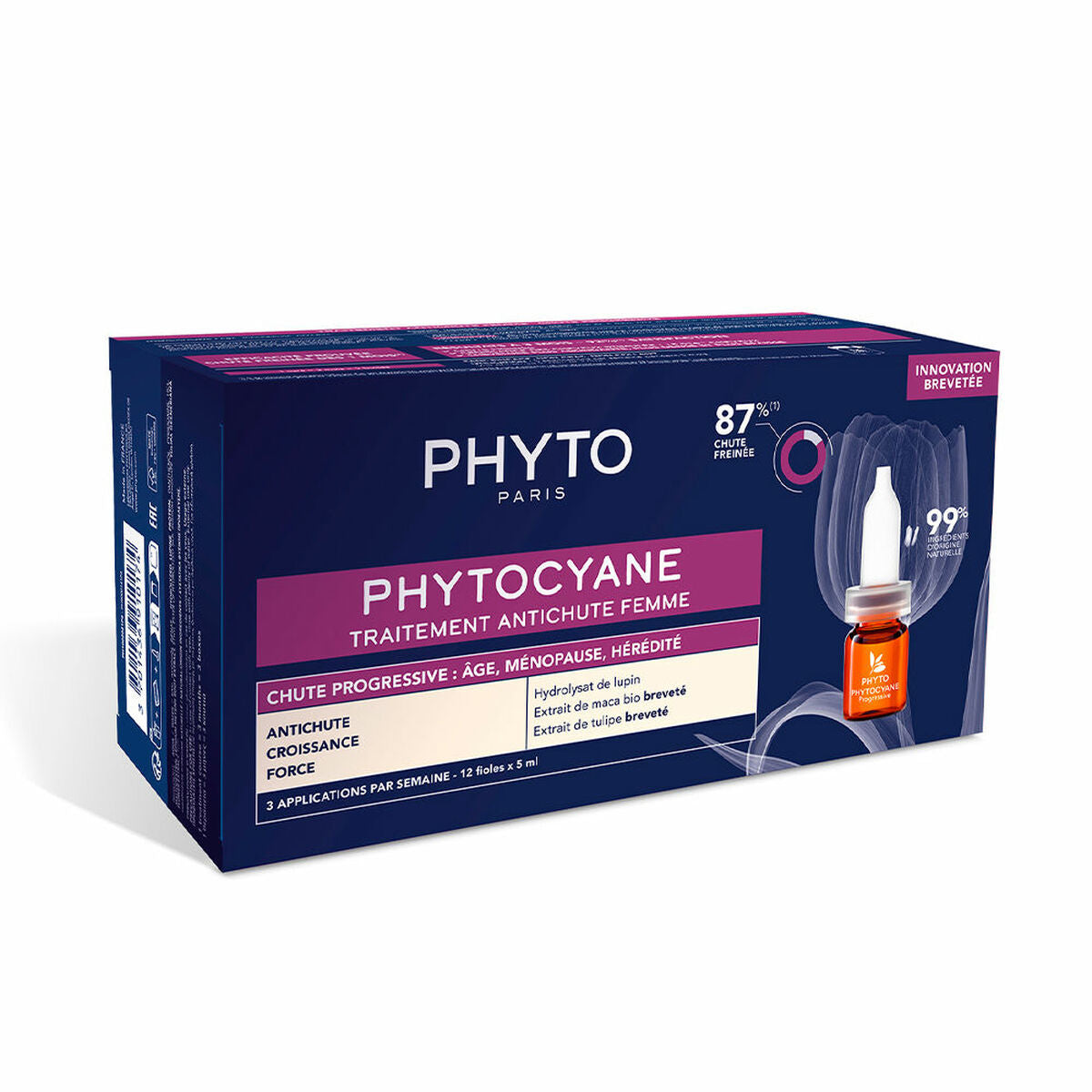 Anti-Hair Loss Ampoulles Phytocyane Progressive 12 x 5 ml - Phyto Paris Maroc - Aylal Beauty