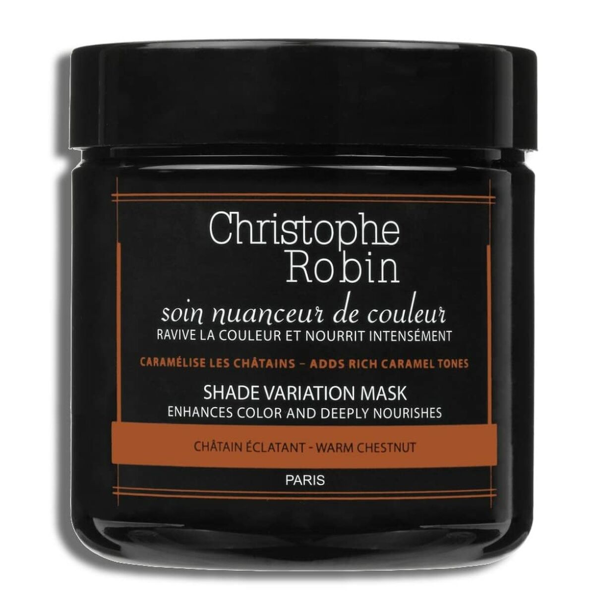 Color pigment mask Warm Chestnut 250 ml - Christophe Robin Maroc - Aylal Beauty