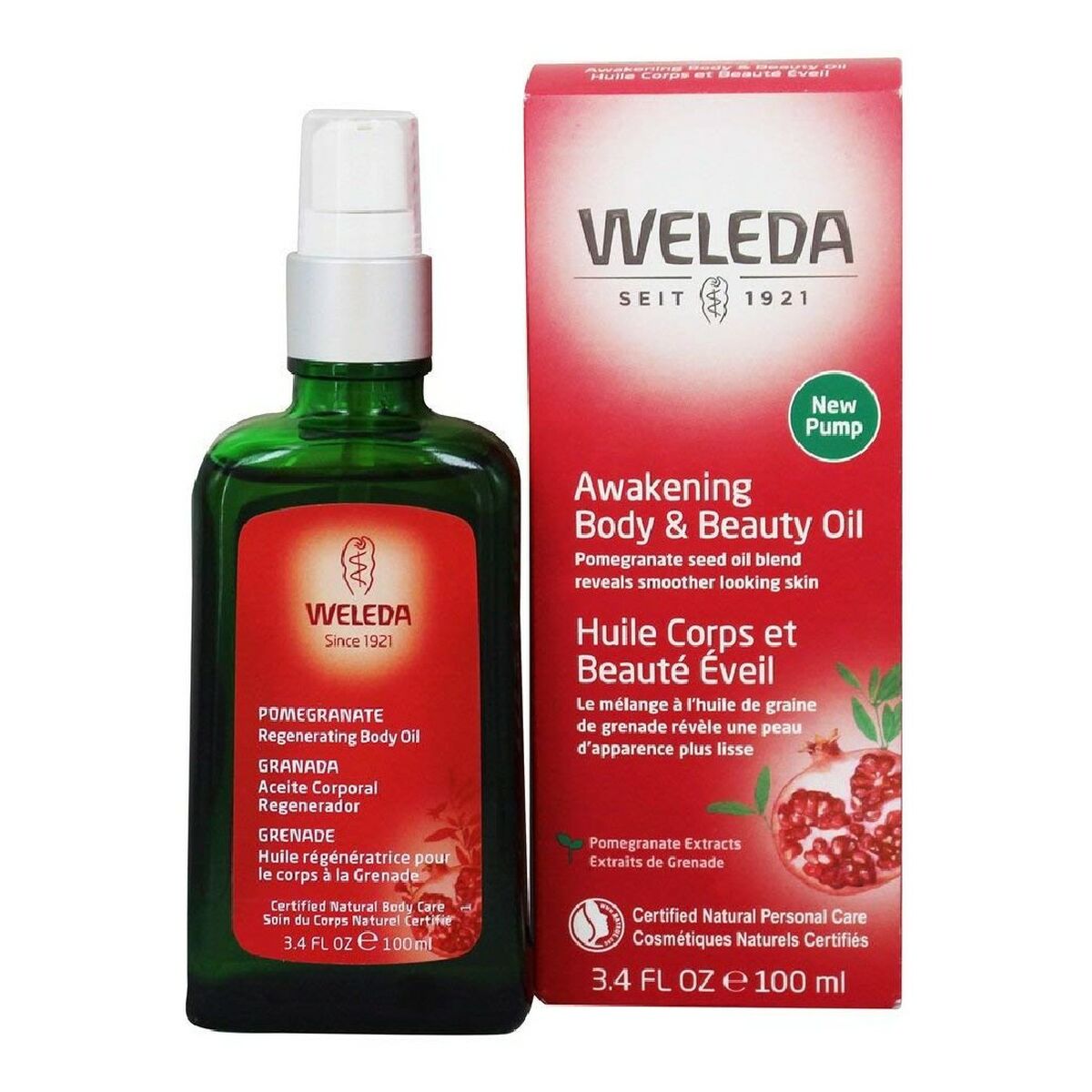 Firming Body Oil Concentrate Pomegranate (100 ml) - Weleda Maroc - Aylal Beauty