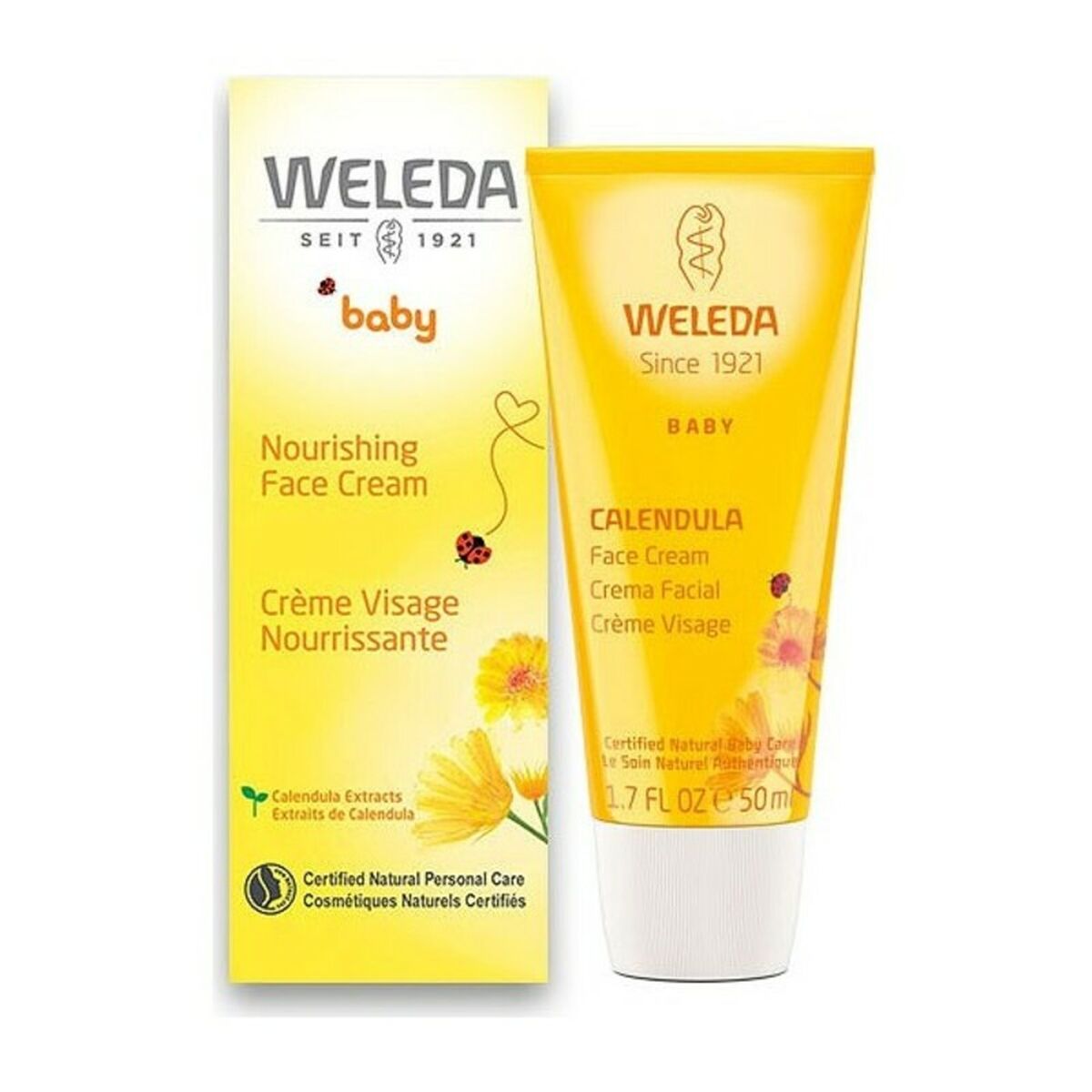 Facial Cream Baby Calendula (50 ml) - Weleda Maroc - Aylal Beauty