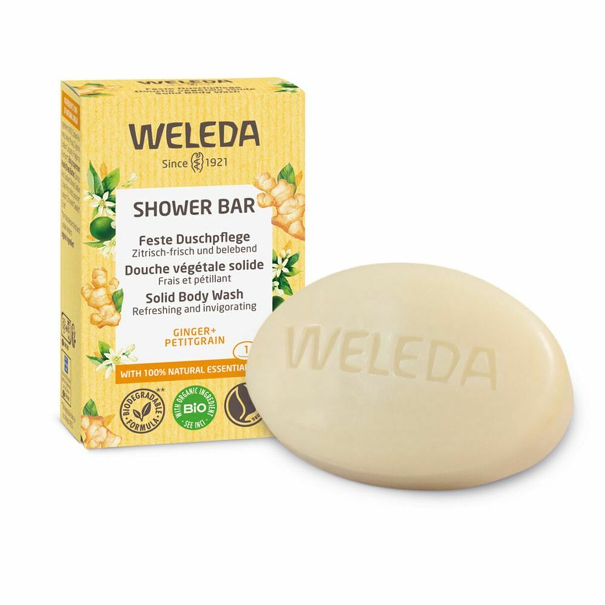 Soap Cake Weleda Shower Bar Energizing 75 g - Weleda Maroc - Aylal Beauty