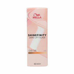 Permanent Colour Shinefinity Nº 08/38 (60 ml) - Wella Maroc - Aylal Beauty