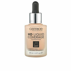 Liquid Make Up Base HD Liquid Coverage Nº 020-rose beige (30 ml) - Catrice Maroc - Aylal Beauty