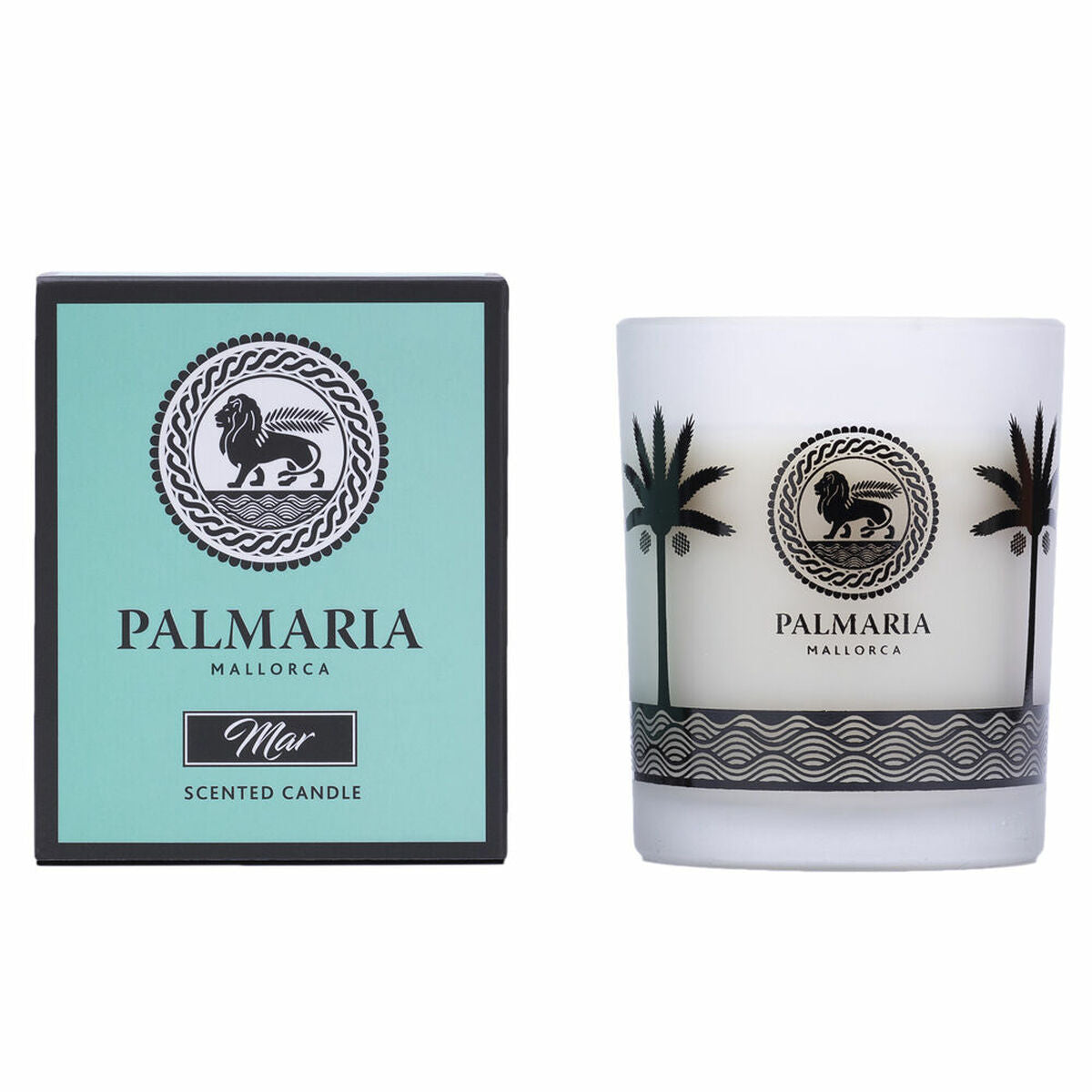 Scented Candle Mar Ocean (130 g) - Palmaria Maroc - Aylal Beauty