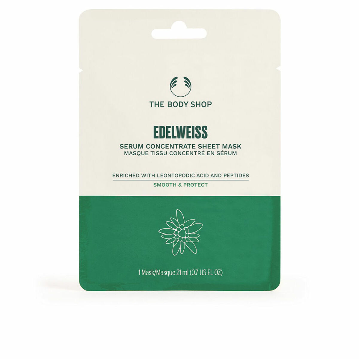 Moisturising and Toning Mask Edelweiss (1 Unit) - The Body Shop Maroc - Aylal Beauty