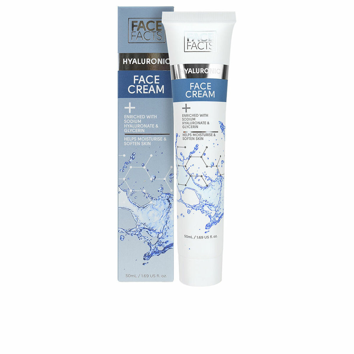 Facial Cream Face Facts Hyaluronic 50 ml - Face Facts Maroc - Aylal Beauty