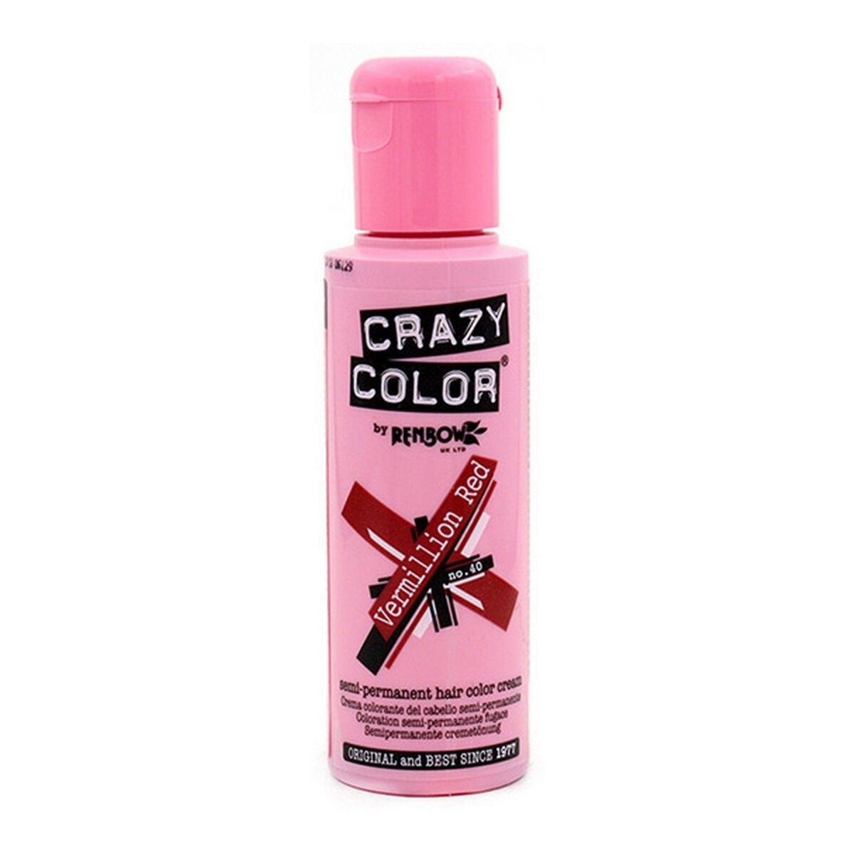 Permanent Dye 40 Vermillion Red (100 ml) - Crazy Color Maroc - Aylal Beauty