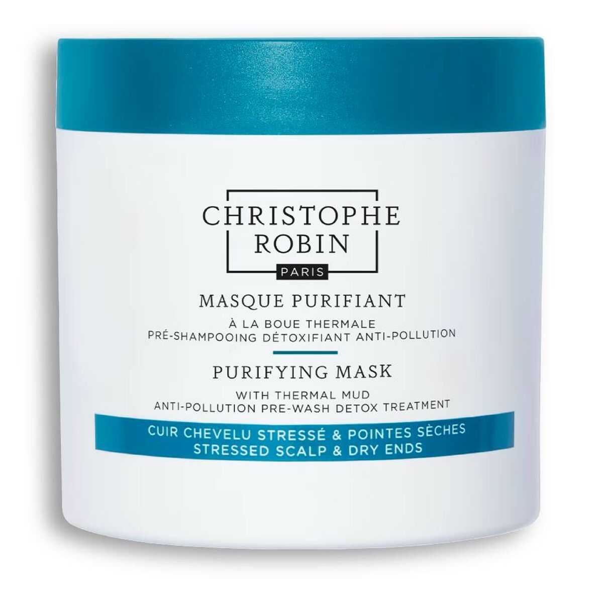 Hair Mask Purifying Mud 250 ml - Christophe Robin Maroc - Aylal Beauty