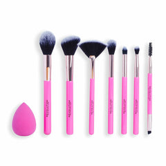 Set of Make-up Brushes The Brush Edit Pink 8 Pieces - Revolution Make Up Maroc - Aylal Beauty