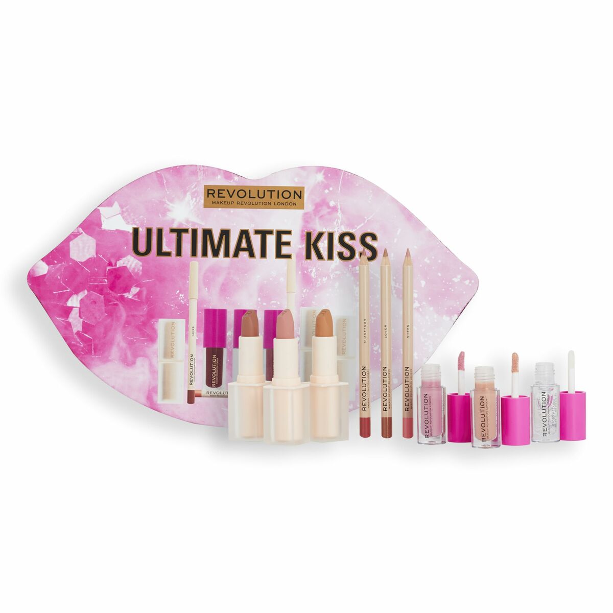 Make-Up Set Ultimate Kiss 9 Pieces - Revolution Make Up Maroc - Aylal Beauty