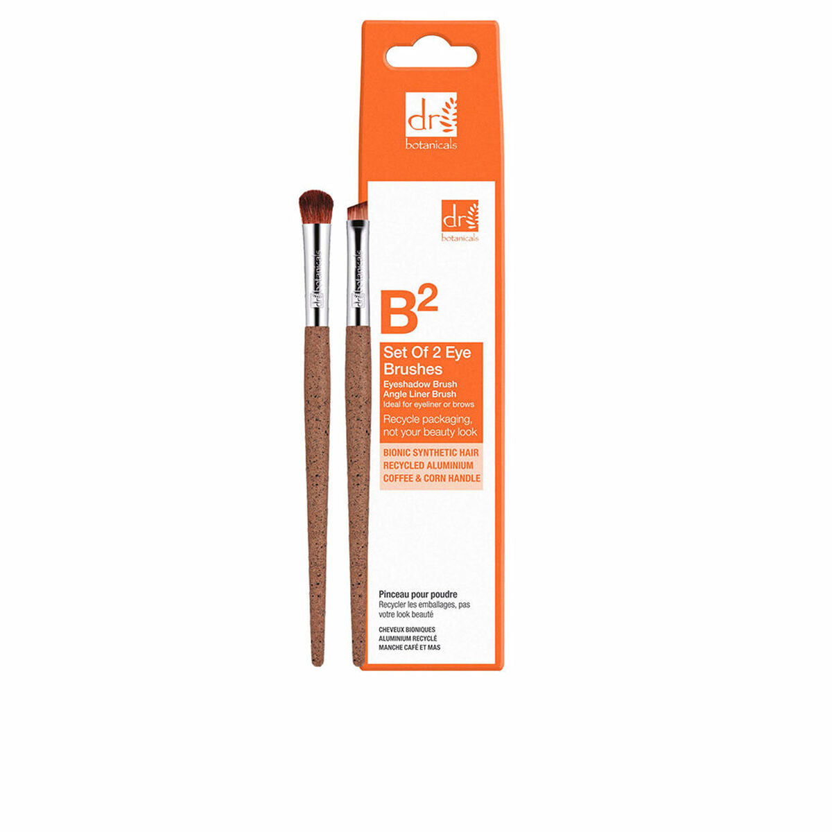 Set of Make-up Brushes Eye Brushes Eyes 2 Pieces - Botanicals Maroc - Aylal Beauty