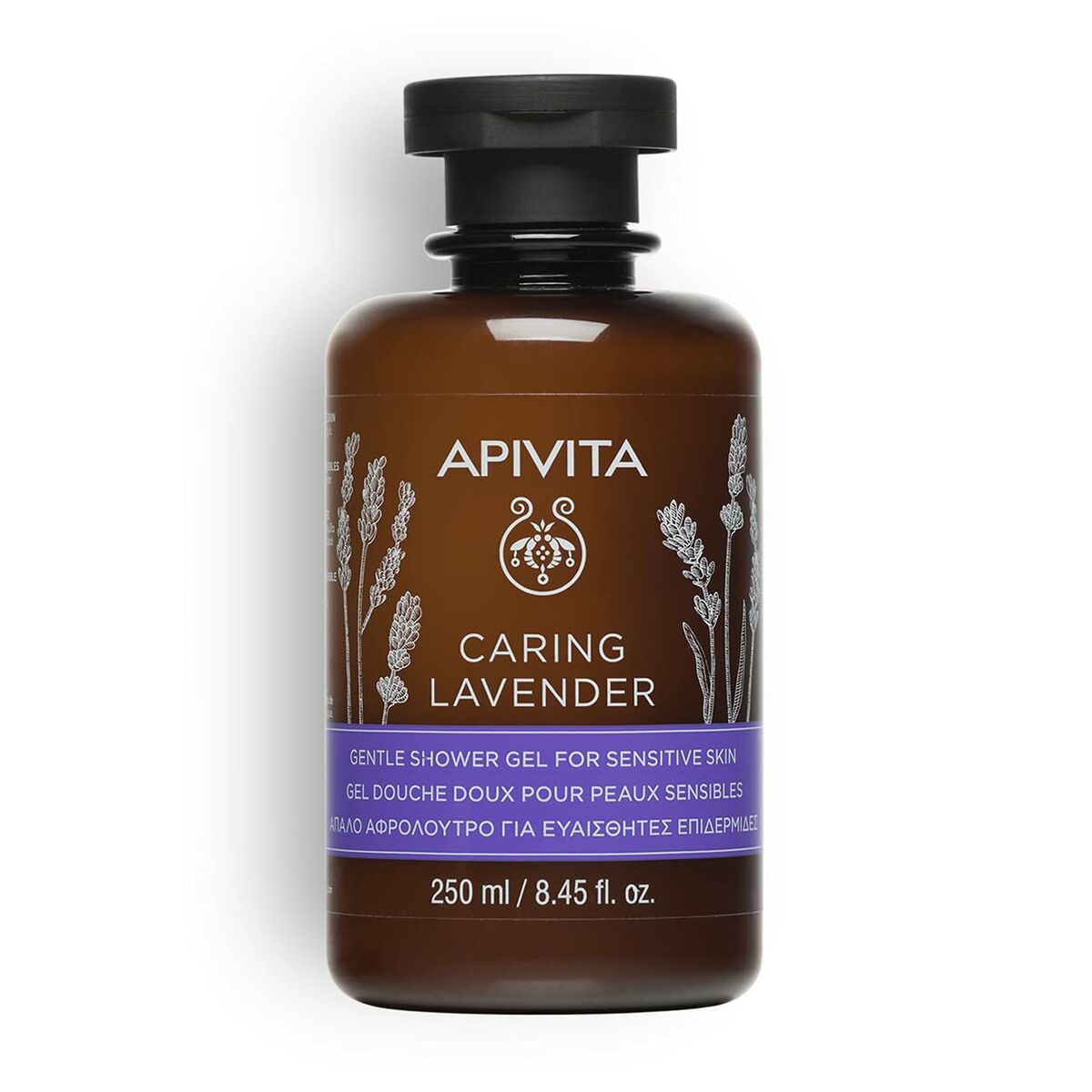 Shower Gel Apivita Caring Lavender 250 ml | Apivita | Aylal Beauty