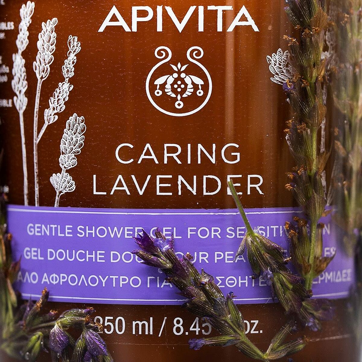 Shower Gel Apivita Caring Lavender 250 ml | Apivita | Aylal Beauty