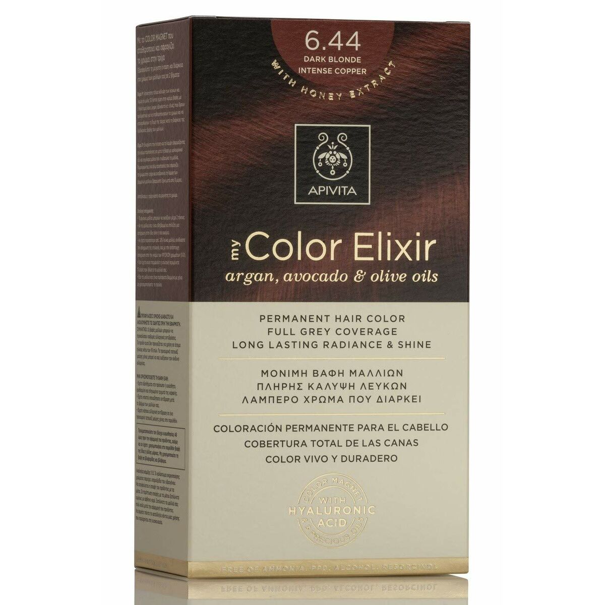 Permanent Colour Apivita My Color Elixir Dark Blonde Nº 6.44 Intense Copper | Apivita | Aylal Beauty