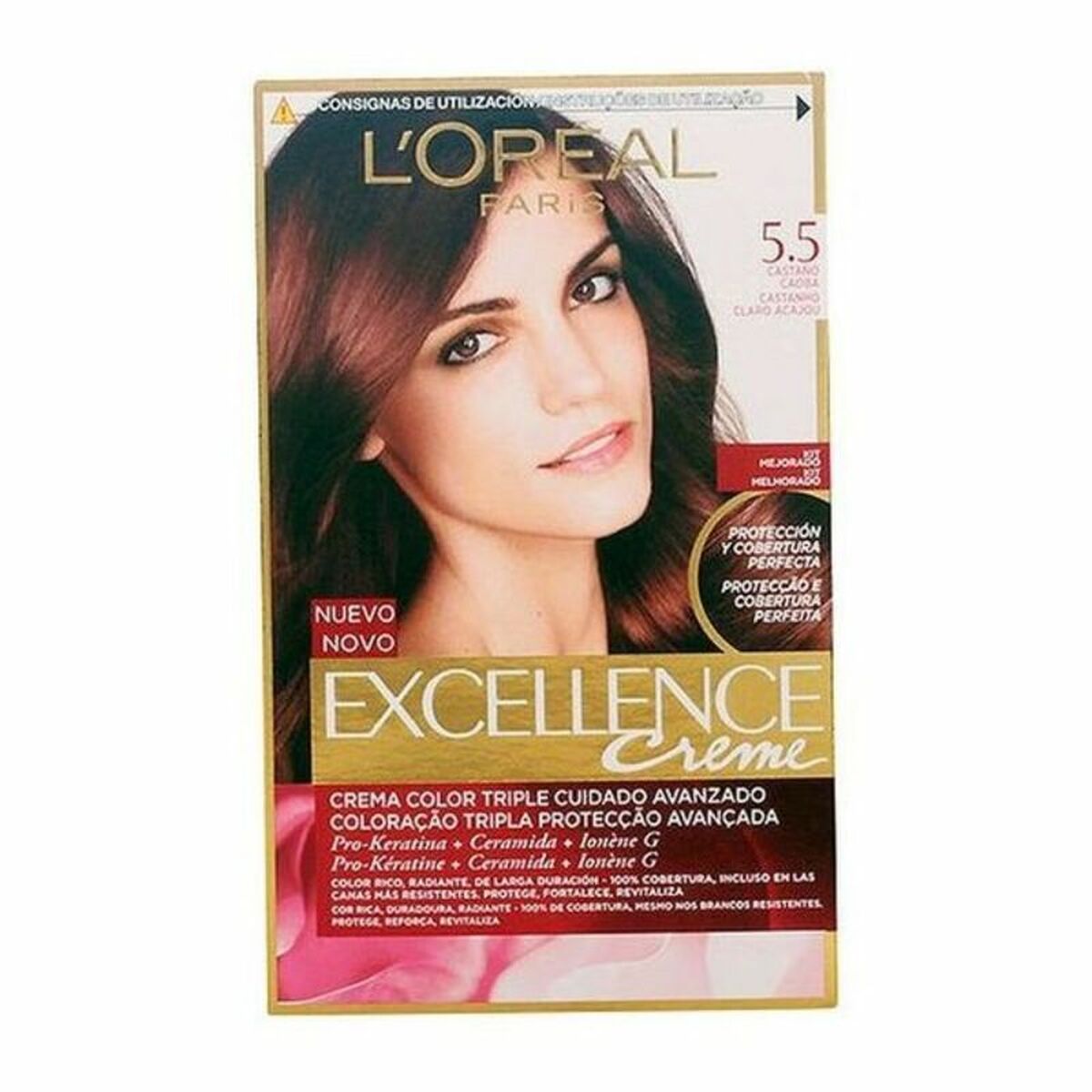 Permanent Dye Excellence 913-05602 Nº 9.0-rubio muy claro Nº 8.0-rubio claro 192 ml - L'Oreal Make Up Maroc - Aylal Beauty