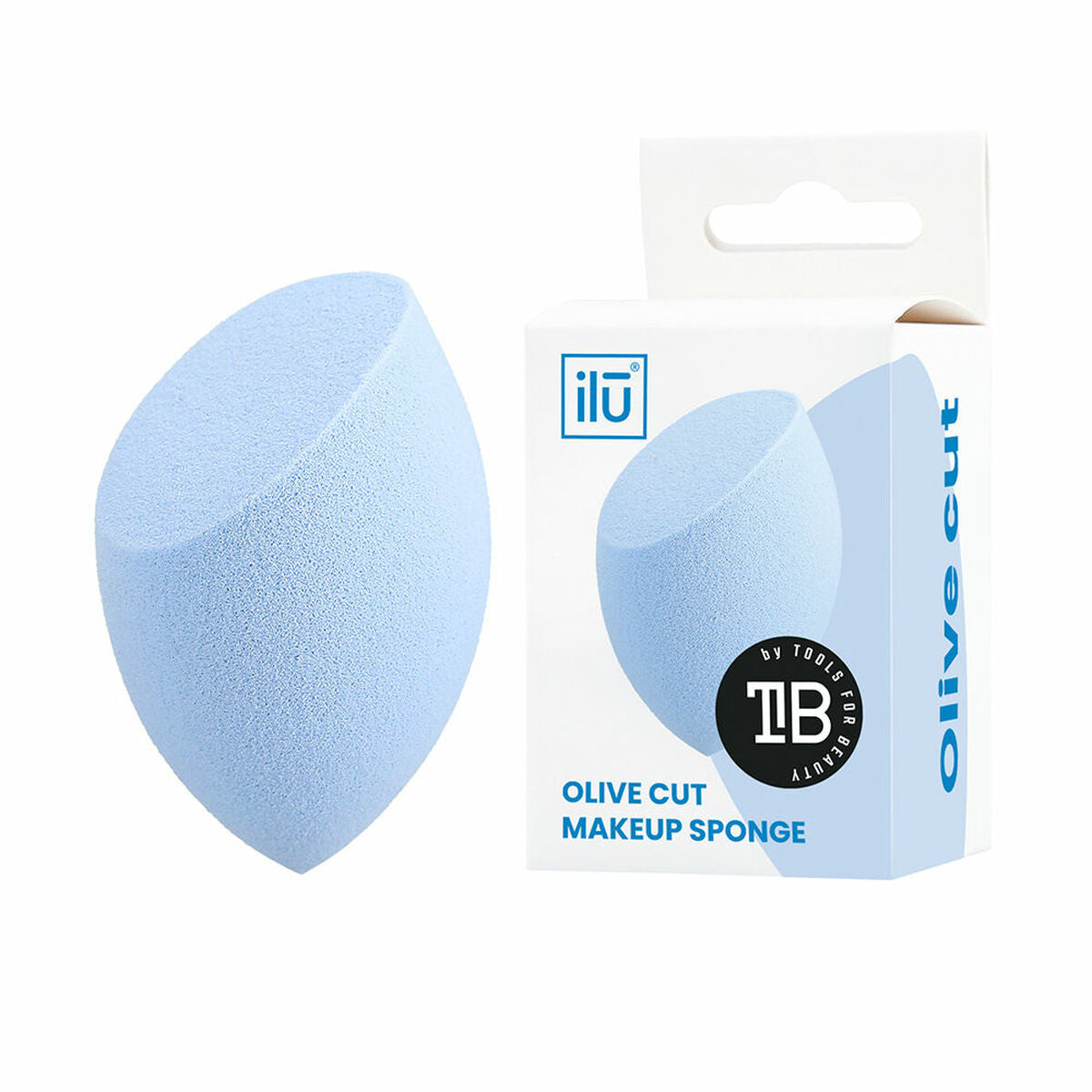 Make-up Sponge Olive Cut Blue - Ilū Maroc - Aylal Beauty