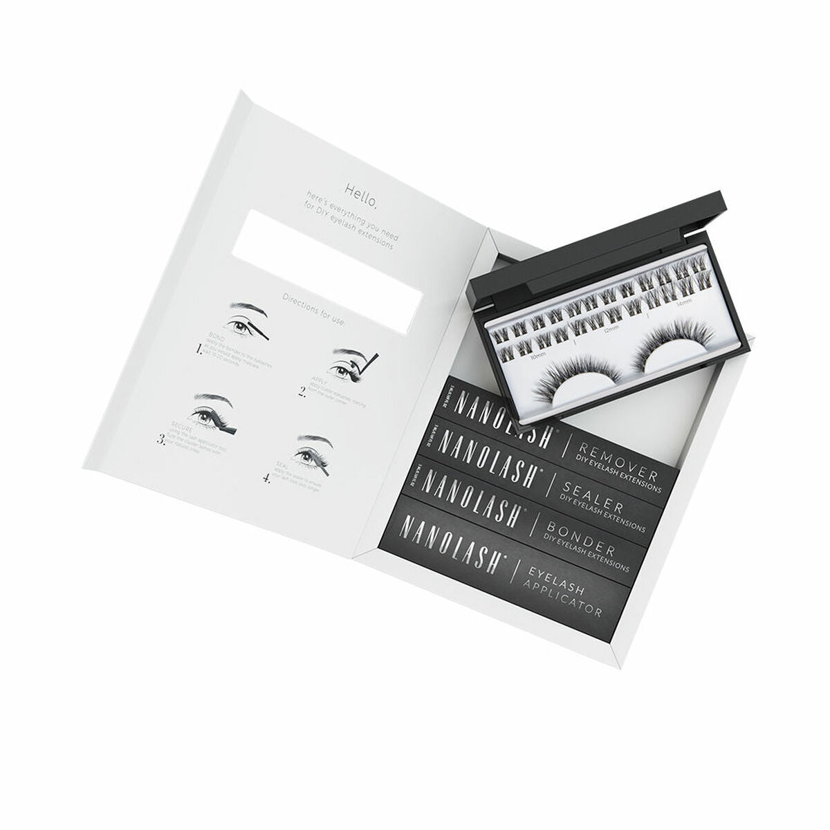 Set of false eyelashes Fantasy 5 Pieces - Nanolash Maroc - Aylal Beauty