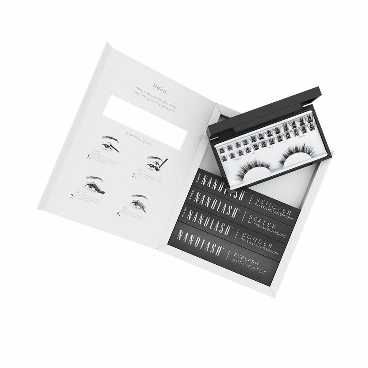 Set of false eyelashes Harmony 5 Pieces - Nanolash Maroc - Aylal Beauty