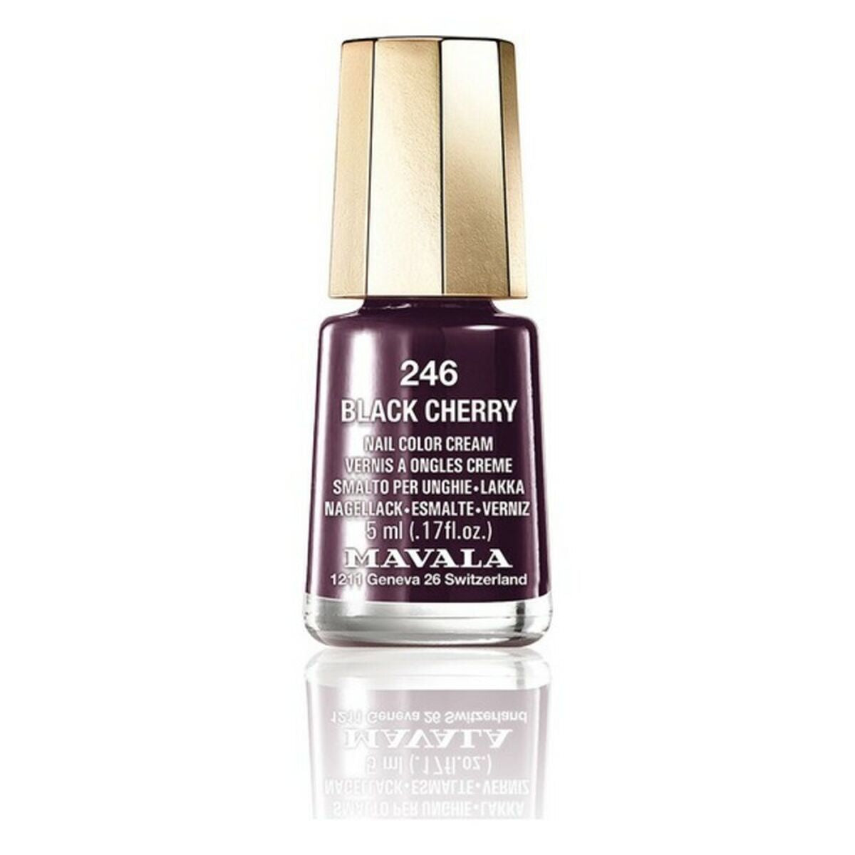 Nail polish Nail Color 246-black cherry (5 ml) - Mavala Maroc - Aylal Beauty