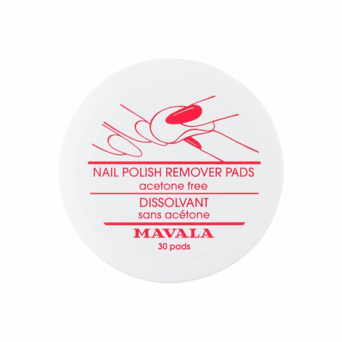 Nail polish remover Nail polish removing discs/pads (30 pcs) - Mavala Maroc - Aylal Beauty