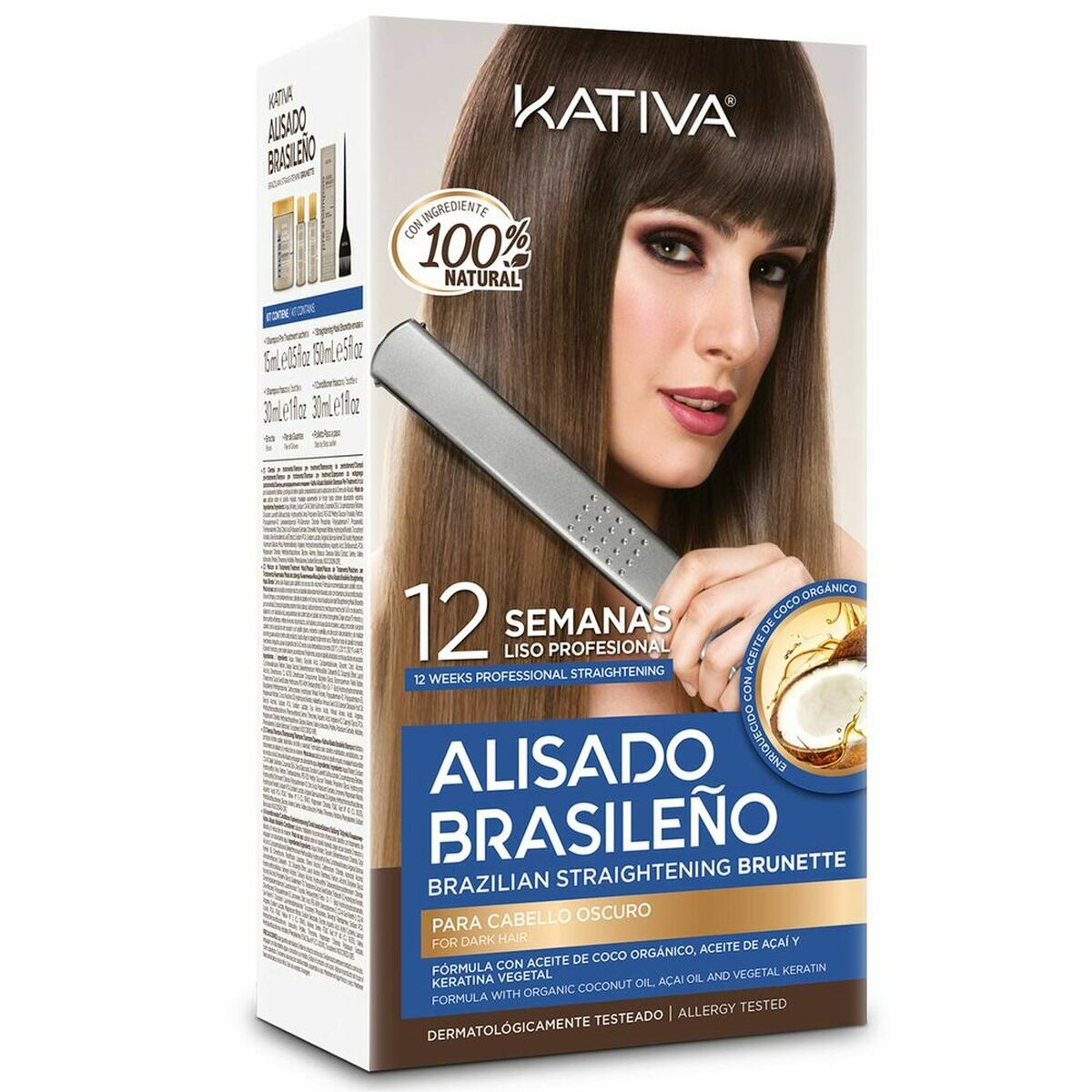 Brazilian Hair Straightener Set Kativa Dark Hair (4 pcs) | Kativa | Aylal Beauty
