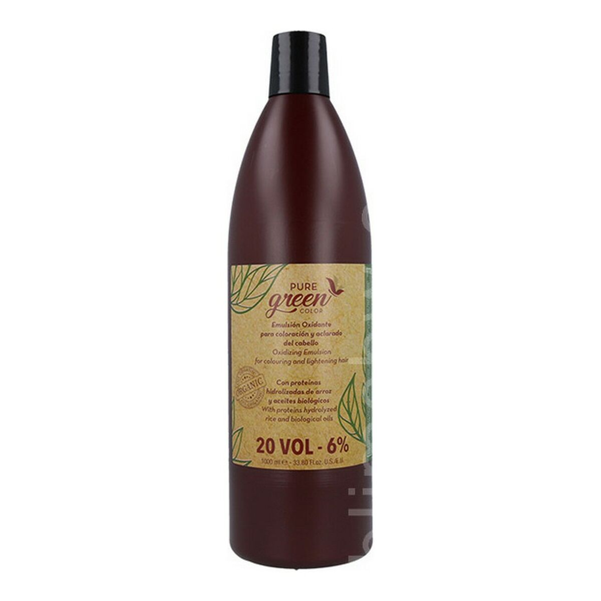 Hair Oxidizer Emulsion Green Emulsión 20 Vol 6 % (1000 ml) - Pure Green Maroc - Aylal Beauty