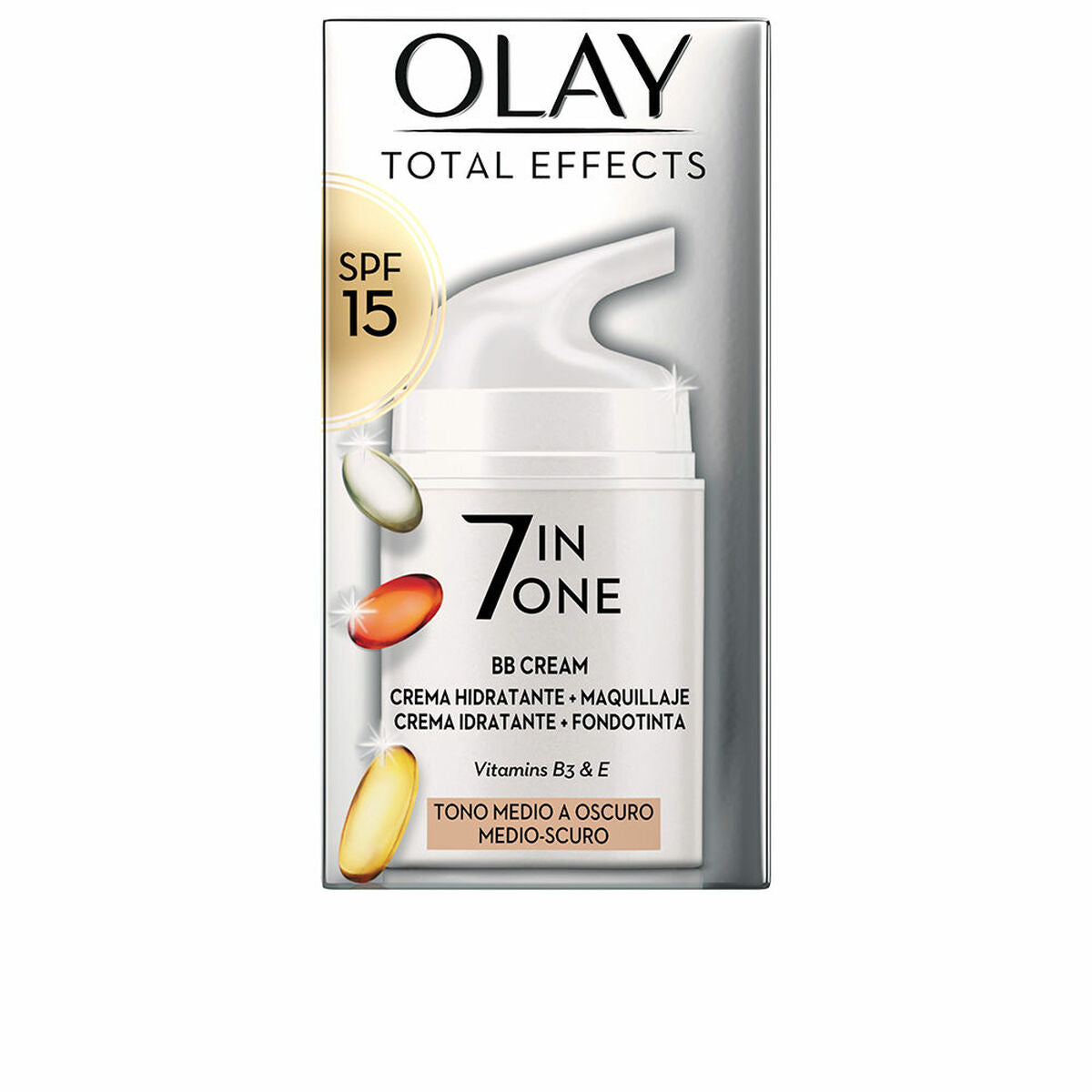 Hydrating Cream with Colour Olay Total Effects Bb Cream Medium Dark Spf 15 50 ml - Olay Maroc - Aylal Beauty