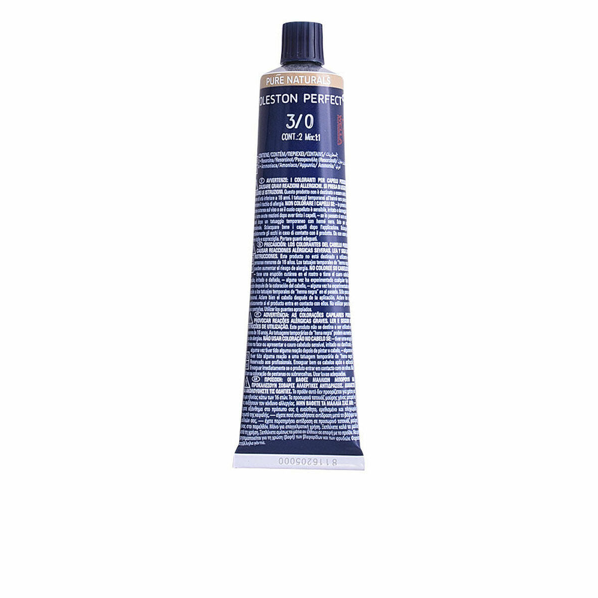 Permanent Colour Creme Wella Koleston Perfect Me+ Pure Naturals Dark Brown Nº 3/0 60 ml - Wella Maroc - Aylal Beauty