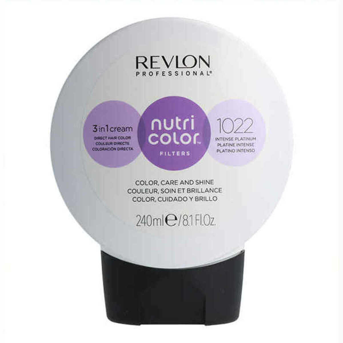 Permanent Dye Nutri Color Nutri Color 1022 Platinum (240 ml) - Revlon Maroc - Aylal Beauty