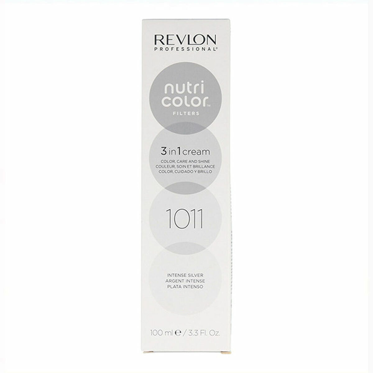Permanent Colour Creme Revlon Nutri Color 3-in-1 1011 - Intense Silver Nº 1011 Intense Silver 100 ml - Revlon Maroc - Aylal Beauty