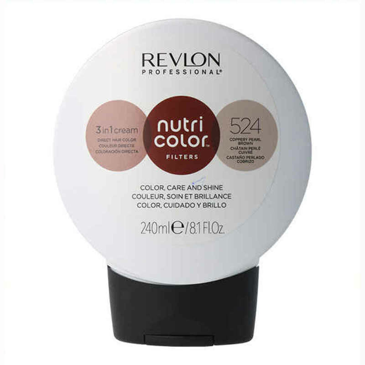 Permanent Dye Nutri Color 524 Copper Brown (240 ml) - Revlon Maroc - Aylal Beauty