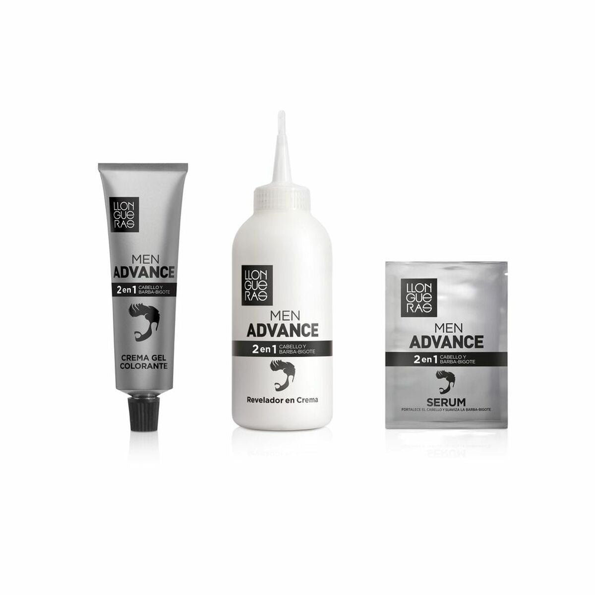 Colouring Cream Men Advance Semi-permanent 5 - Light Brown (4 pcs) - Llongueras Maroc - Aylal Beauty