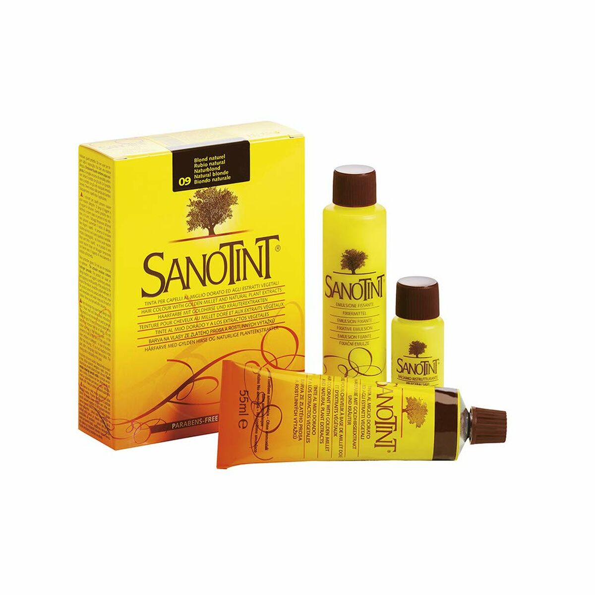 Permanent Dye Light Blonde 125 ml 400 g - Sanotint Maroc - Aylal Beauty