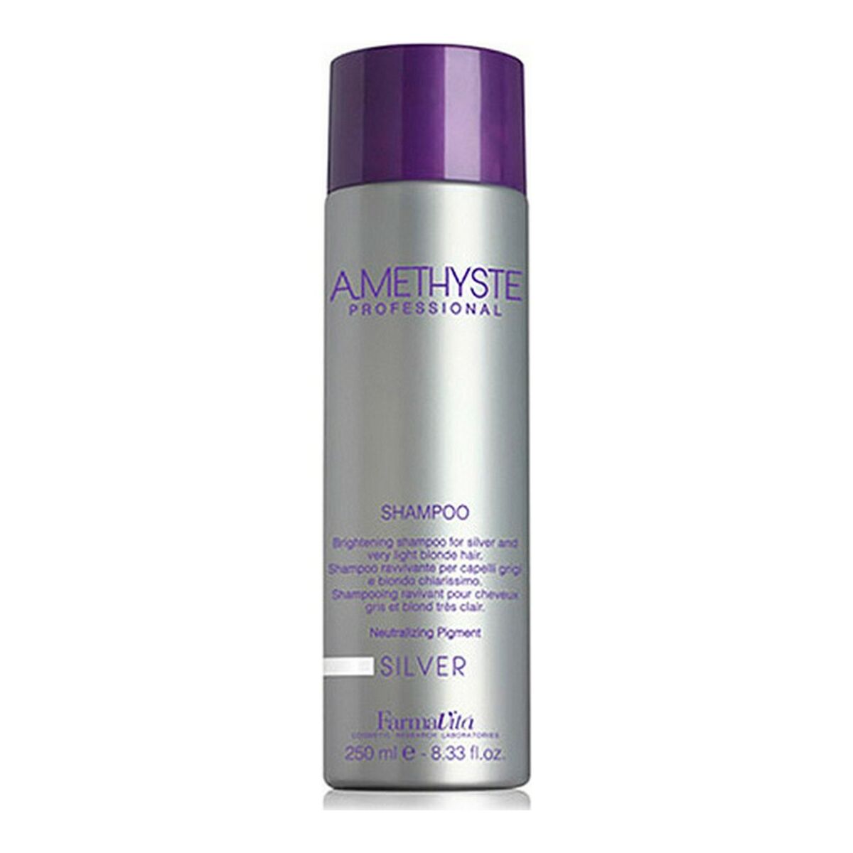 Shampoo for Blonde or Graying Hair Amethyste Silver - Farmavita Maroc - Aylal Beauty