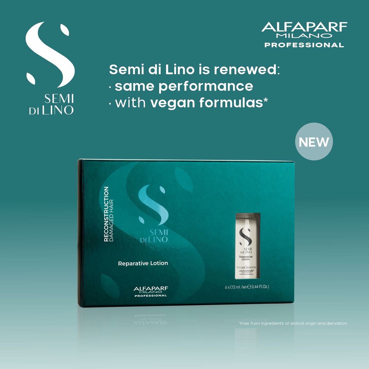 Hair Oil Semi Di Lino Reconstruction Sos 6 x 13 ml 13 ml - Alfaparf Milano Maroc - Aylal Beauty