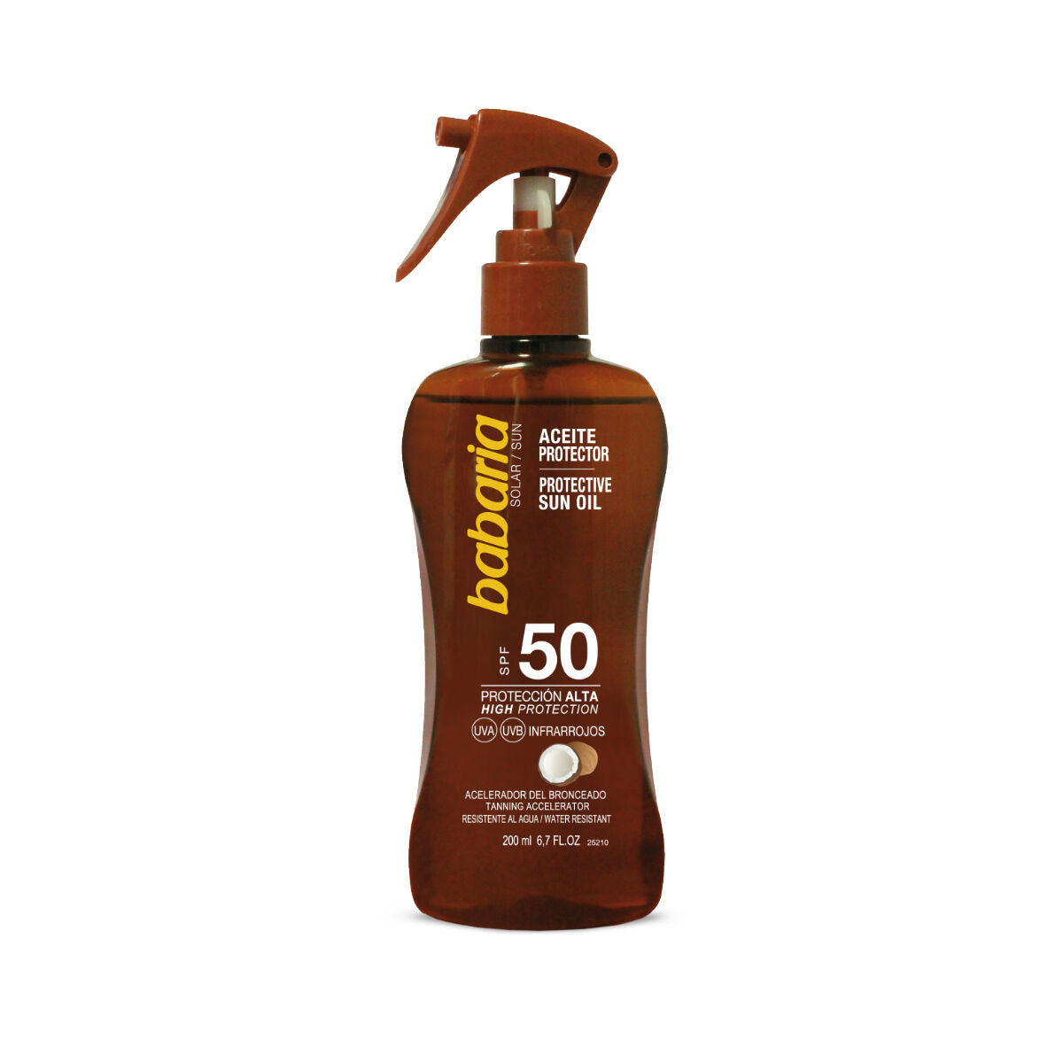 Protective Oil F-50 200 ml Coconut Spray - Babaria Maroc - Aylal Beauty