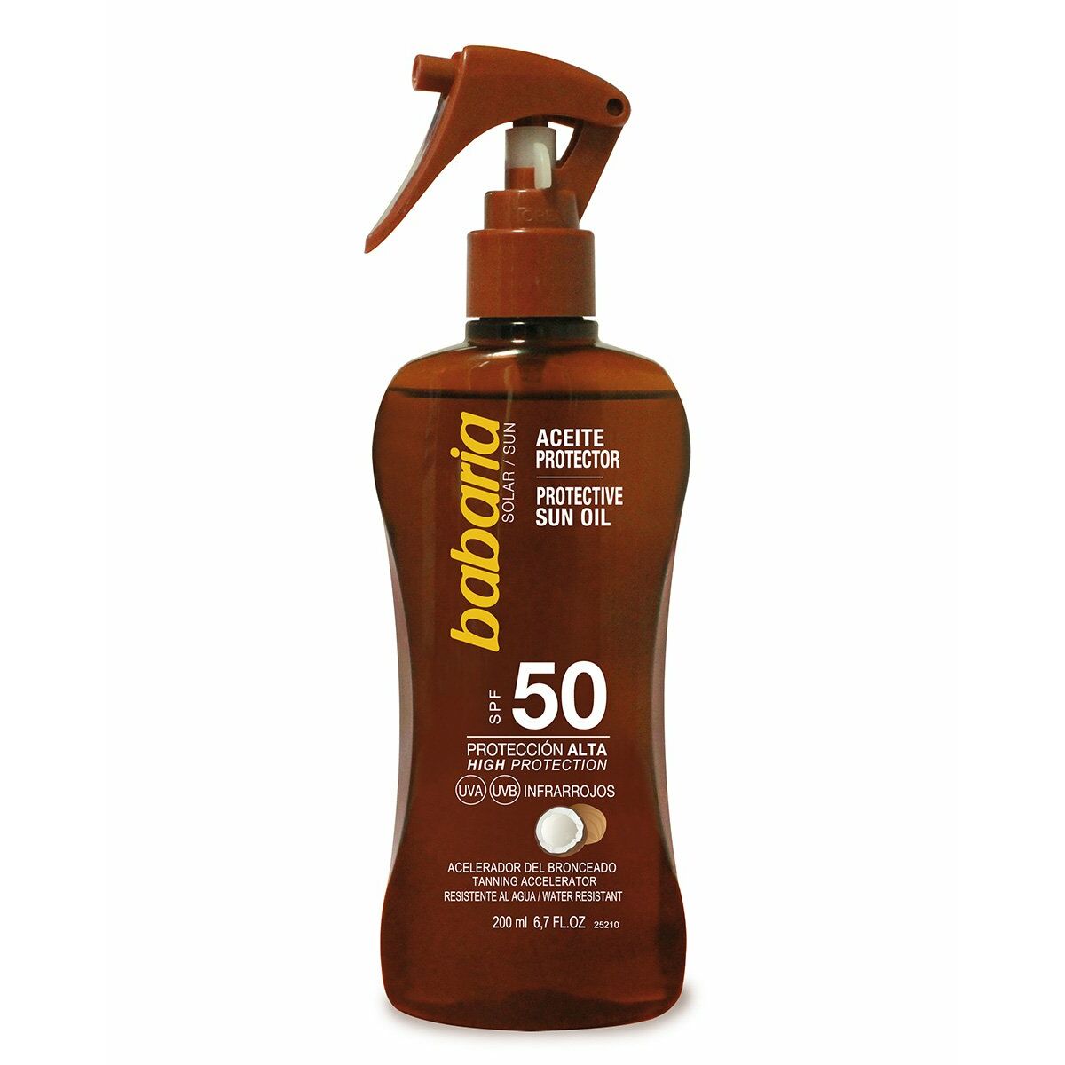 Protective Oil F-50 200 ml Coconut Spray - Babaria Maroc - Aylal Beauty